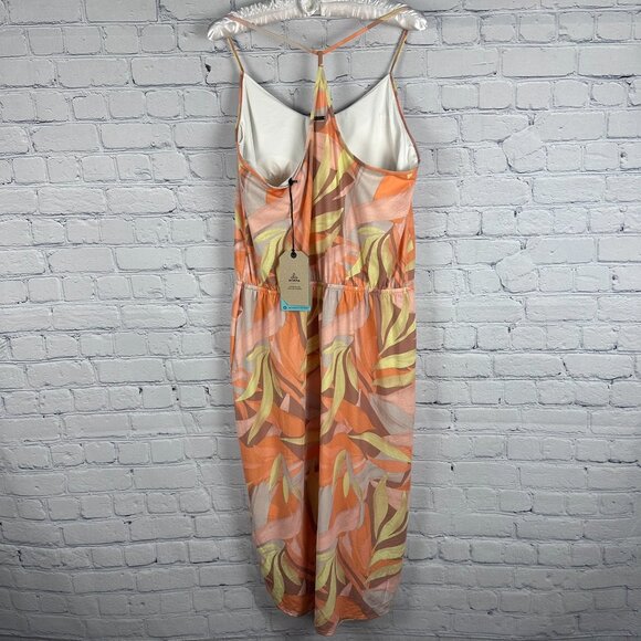 prAna Women's Ayla V-neck Spaghetti Strap Summer Dress Size XL, Solstice Tropics - Picture 7 of 13